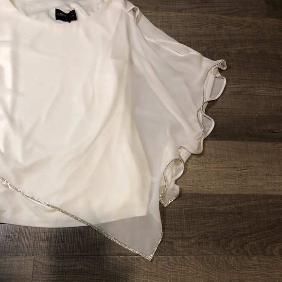 Beautiful going out top shirt with crystal plus size - Picture 9 of 11